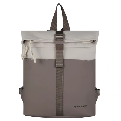 Afbeelding van New Rebels Backham Los Angeles Taupe 7L Rolltop Rugzak Waterafstotend