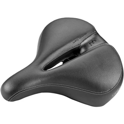 Afbeelding van BBB Cycling SoftShape Upright Anatomic Fietszadel Comfortabel Stadszadel Unisex Zwart BSD 128
