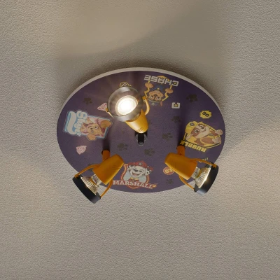 Afbeelding van Plafondlamp Paw Patrol met drie spots