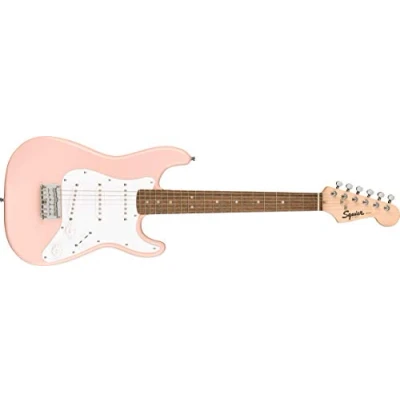 Afbeelding van Squier Mini Strat V2 Shell Pink ST Style elektrische gitaar