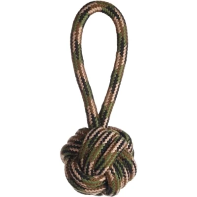 Afbeelding van Flamingo Joe Speelgoed Honden Hs Katoen Trektouw + Knoopbal Camouflage 28cm 1st 138457