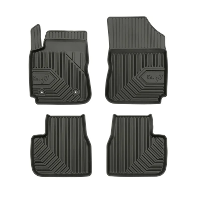 Afbeelding van FROGUM No. 77 77408173 Vloermatset Rubber voor en achter 4 Zwart Op maat gemaakt