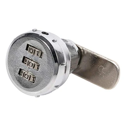 Afbeelding van 3 cijferig cijferslot van zinklegering met veiligheidscode (0,5 9 mm)