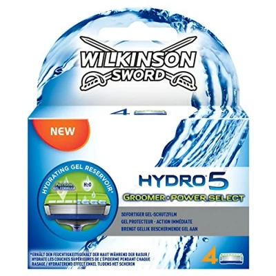 Afbeelding van Wilkinson Hydro 5 Groomer &amp; Power scheermesjes voor heren, 4 stuks
