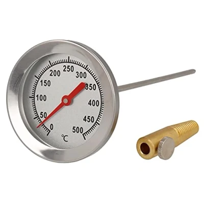 Afbeelding van Lantelme 500 C grillthermometer met roestvrijstalen staaf 62 mm en 300