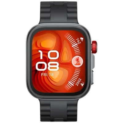 Afbeelding van HUAWEI WATCH FIT 4 Pro Zwart Fluorestomeer horlogeband Ultra slank design ECG functie Geavanceerde sportmodi Tot 10 dagen batterijduur Compatibel met iOS &amp; Android