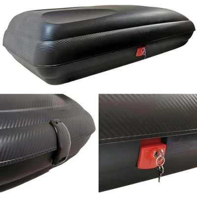 Afbeelding van Dakbox BA320 aluminium relingdrager 320L geschikt voor VW Touran Combi 03 14 afsluitbaar