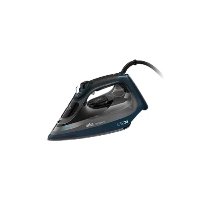 Afbeelding van Braun TexStyle 9 SI9682 DB Dampfbugeleisen mit FreeGlide 3D Technologie, Vertikaldampf, Anti Tropf Funktion, Selbstreinigungsfunktion, 330 ml Einfulloffnung, 260 g/min, 3200W, Dunkelblau