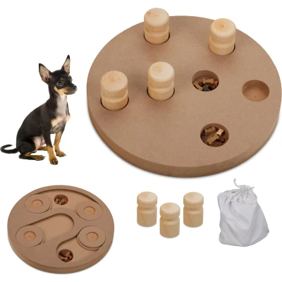 Afbeelding van Relaxdays intelligentie speelgoed hond denkspelletje voerpuzzel slim hondenspeeltje