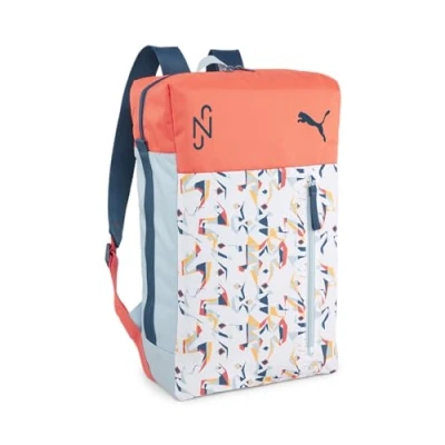 Afbeelding van Puma Neymar JR Backpack Unisex Rugzak, Maat: One Size, White/hot heat sun stream/black