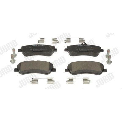 Afbeelding van Jurid 573321JC Remblokkenset White Low Dust Keramiek Geschikt voor slijtage waarschuwingscontact MERCEDES BENZ: GLK