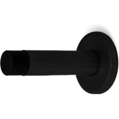 Afbeelding van Lavuzo Deurstopper Muur Zwart 90 mm Per Stuk Deurbuffer binnen Deurstoppers