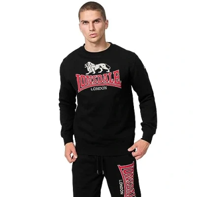 Afbeelding van Lonsdale Sweatshirt Lawins Rundhals normale Passform Black/Red/Grey L