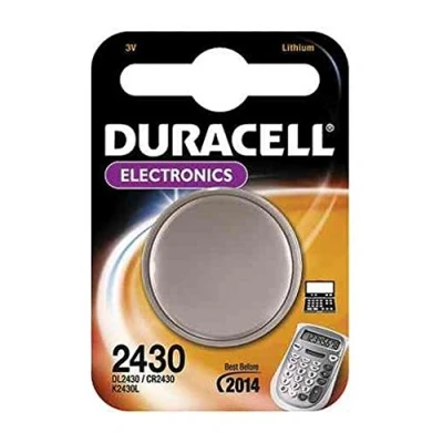 Afbeelding van DURACELL 2 blisters met 1 lithium knoopcel Electronics CR 2430, 3 volt