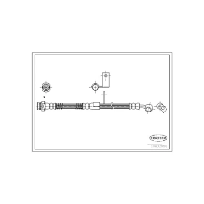 Afbeelding van CORTECO 19032996 Remslang Vooras 490