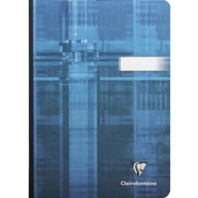 Afbeelding van Clairefontaine 9542C Notitieboek, brochure, achterkant van canvas, A5, 14,8 x 21 cm, 192 pagina&#039;s, kleine ruitjes, wit papier, 90 g, envelop voor kaarten, gecoat, willekeurige kleurkeuze