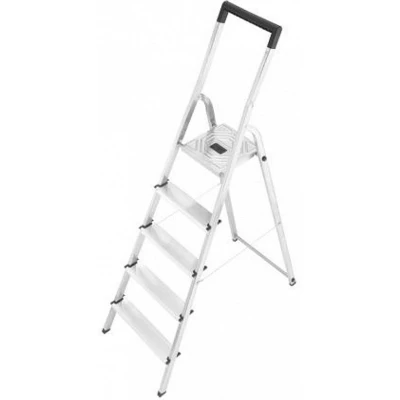 Afbeelding van Hailo L40 Aluminium Huishoudtrap / Klustrap 5 Treden