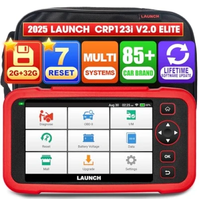 Afbeelding van LAUNCH CRP123i V2.0 OBD2 diagnoseapparaat voor alle voertuigen, autocodelezer 4 diagnosesystemen, 7+ olie /rem /SAS/ABS/DPF/BMS/ETS reset auto&#039;s