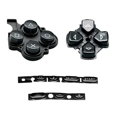 Afbeelding van OSTENT 2 x vervangende toetsen voor Sony PSP 3000 Slim console, zwart.