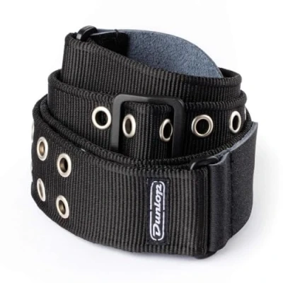 Afbeelding van Jim Dunlop Gitaarriem met oogjes, zwart