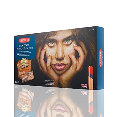 Afbeelding van Derwent Lightfast 100 st houten doos DLI2305693