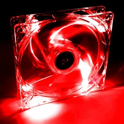 Afbeelding van Akyga 120mm 4 LED behuizing ventilator voor Molex 12V rood