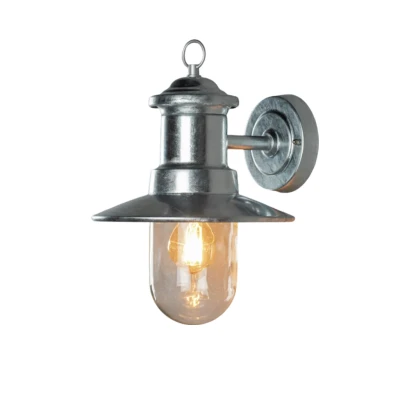 Afbeelding van Konstsmide Wandlamp Napoli 60w 230v 31 Cm E27 Staal Zilver