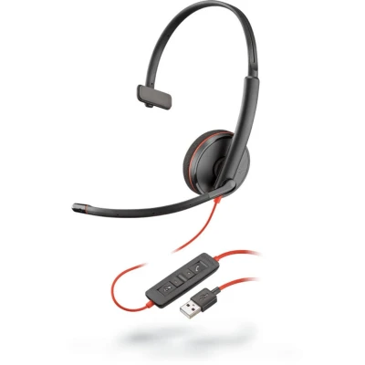 Afbeelding van Hoofdtelefoon met microfoon Plantronics 209744 201 Zwart Rood