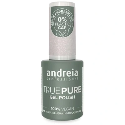 Afbeelding van Andreia TRUE PURE Gelnagellak, semi permanent, 100% veganistisch, professionele nagellak, gel, manicure, gelish met intense glans, houdt tot 3 weken 10,5 ml (T03 wit PUURINA)