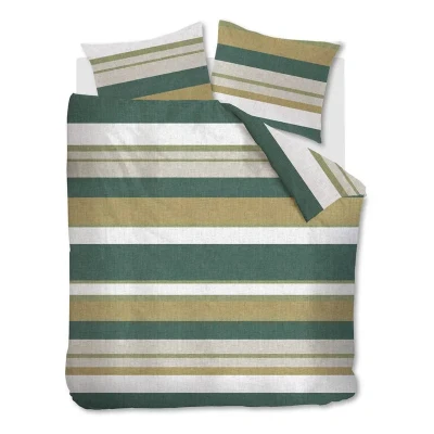 Afbeelding van Ambiante Dani dekbedovertrek Lits Jumeaux 240x200/220 Groen