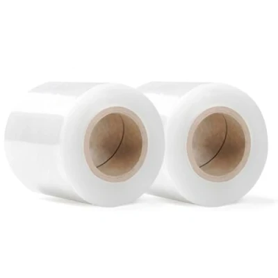 Afbeelding van RAGO® Set van 2 mini rollen stretchfolie Transparant Voor meubels Rekbare folie met de hand 0,43 kg
