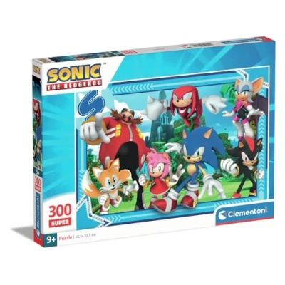 Image de Clementoni Puzzle 300 Sonic Supercolor, Pour Enfants, Fabriqué en Italie, Multicolore 21729