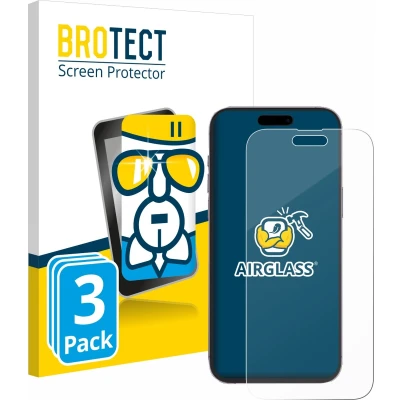Afbeelding van BROTECT Screenprotector voor Apple iPhone 14 Pro Max Folie Beschermfolie Beschermglas transparant (3 Stuks)