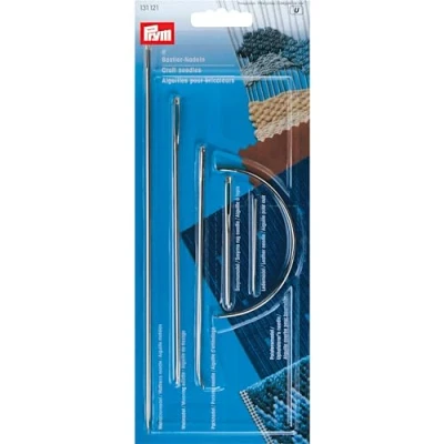 Afbeelding van Prym Handwerknaalden 131121. 6 delige supersterke grote naalden.