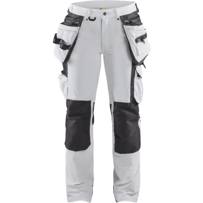 Afbeelding van Blaklader Dames schildersbroek 4 weg stretch 7179 1645 Wit/Donkergrijs D19