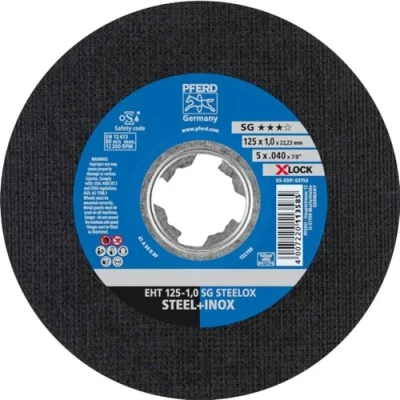Afbeelding van PFERD SG STEELOX 61341113 Doorslijpschijf recht 125 mm 25 stuk(s) RVS, Staal