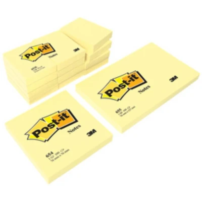 Afbeelding van Post it® Notes, kanariegeel, 12 blokjes, 38 x 51 mm