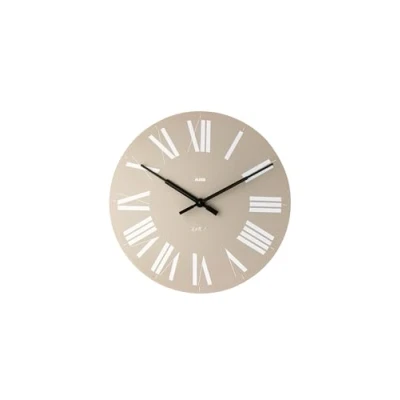 Afbeelding van Alessi 12 G Firenze wandklok van ABS, grijs, kwartsuurwerk