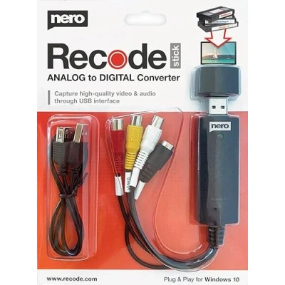 Afbeelding van Nero Videorecorder Videocassettes scannen VHS naar USB DVD pc Analoge digitale opnamekaart S Hi8 Super 8 Windows 11/10
