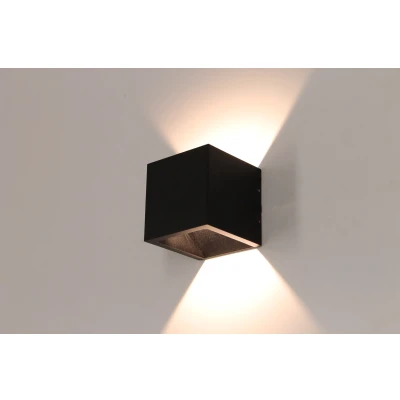 Afbeelding van Wandlamp blok LED zwart