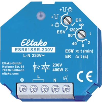Afbeelding van Eltako ESR61SSR 230V Stroomstootschakelaar Inbouw 1x NO 230 V 400 W 1 stuk(s)
