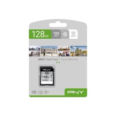 Image de PNY Elite Carte mémoire flash 128 Go UHS I U1 / Class10 SDXC
