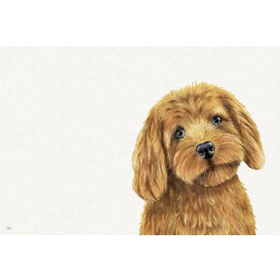Afbeelding van Ihr 10475 Placemat Farm Dog Cream