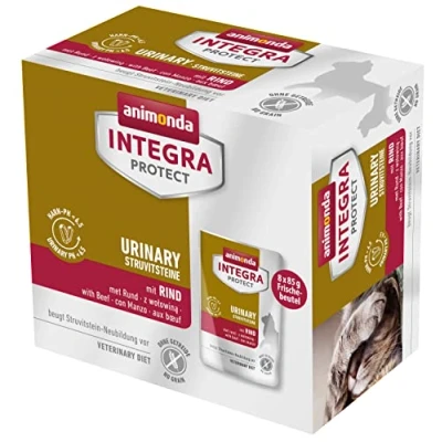 Afbeelding van 8x85g Rund Adult Urinary Struvietstenen animonda Integra Protect Kattenvoer