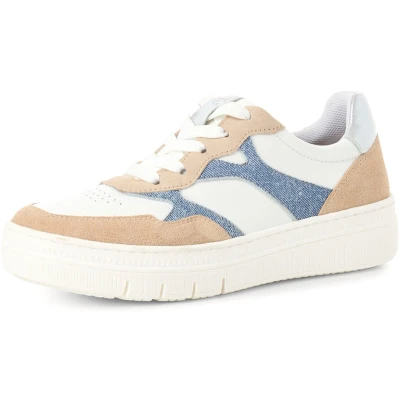 Afbeelding van Tamaris leren damestrainers 1 23707 44 804 Lage damesschoenen M2370744