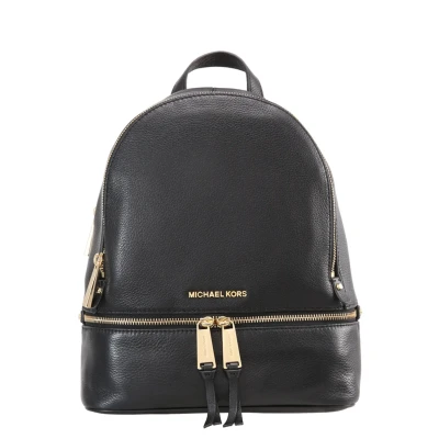 Afbeelding van Michael Kors Rhea Zip Medium Backpack black Damestas