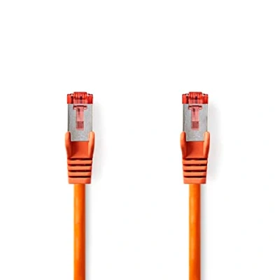 Image de Nedis Câble réseau RJ 45 (M) pour 15 m SFTP CAT 6 moulé rond orange