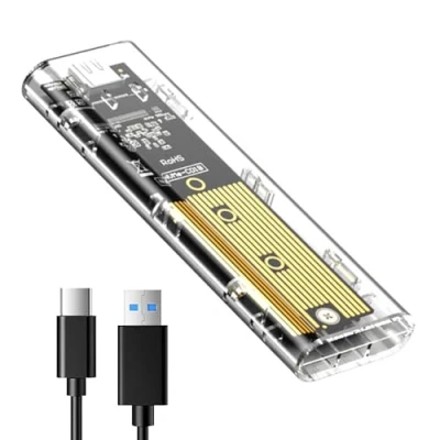 Afbeelding van SSD behuizing M.2 nvme USB case nvme, adapter m2 externe harde schijf 3.1 Gen2 voor PCIe M Key 2230/2242/2260/2280 met UASP sata