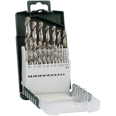 Afbeelding van Bosch Accessories 2609255132 HSS Metaal spiraalboorset 19 delig Geslepen Cilinderschacht 1 set(s)
