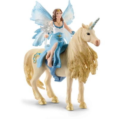 Afbeelding van schleich BAYALA Eyelas buitenrit op gouden eenhoorn Speelfiguur Kinderspeelgoed voor Jongens en Meisjes 5 tot 12 jaar 42508